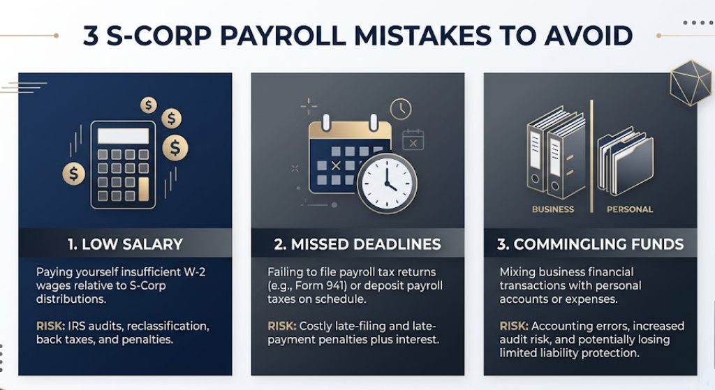3 S-Corp Payroll Mistakes To Avoid